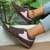 Fashion 2025 New Woman Sneakers Cross-tied Comfort Casual Flats Shoes Woman Tennis Lace-Up Hike Sneakers High Quality Sport Shoes Female