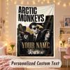 Custom Personalized Tapestry,Arctic Monkeys Print Custom Name Text Wall Art Hanging for Bedroom