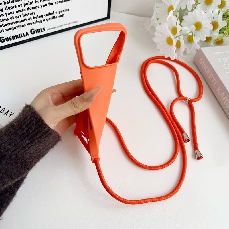 Crossbody Lanyard Flüssigsilikon Handyhülle Für iPhone 17 Pro Max 15 14 13 16 Pro Max Seil Schulter Candy Farbe Weiche Rückseite