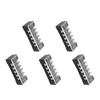 5pcs Terminal Block Barrier Strip Dual Row TB 15A 600V M3 Screws High Tenacity Wire Barrier Block 5 Positions(1505)