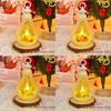 Festive Christmas Teapot-shaped Led Electronic Candle Light Santa Claus Christmas Tree Reindeer Snowman Decorative Prop