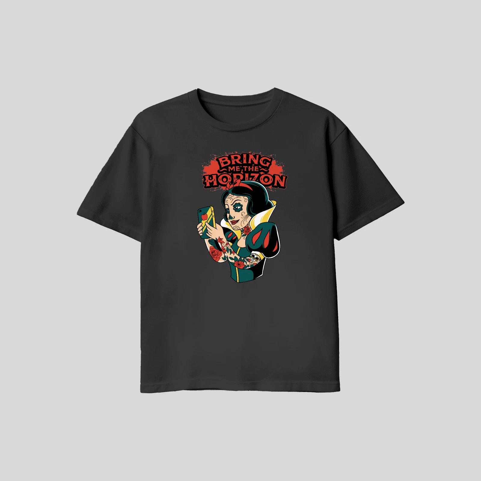Unisex Adult Casual Quote Bring Me The Horizon Text T Shirt Gildan ... S