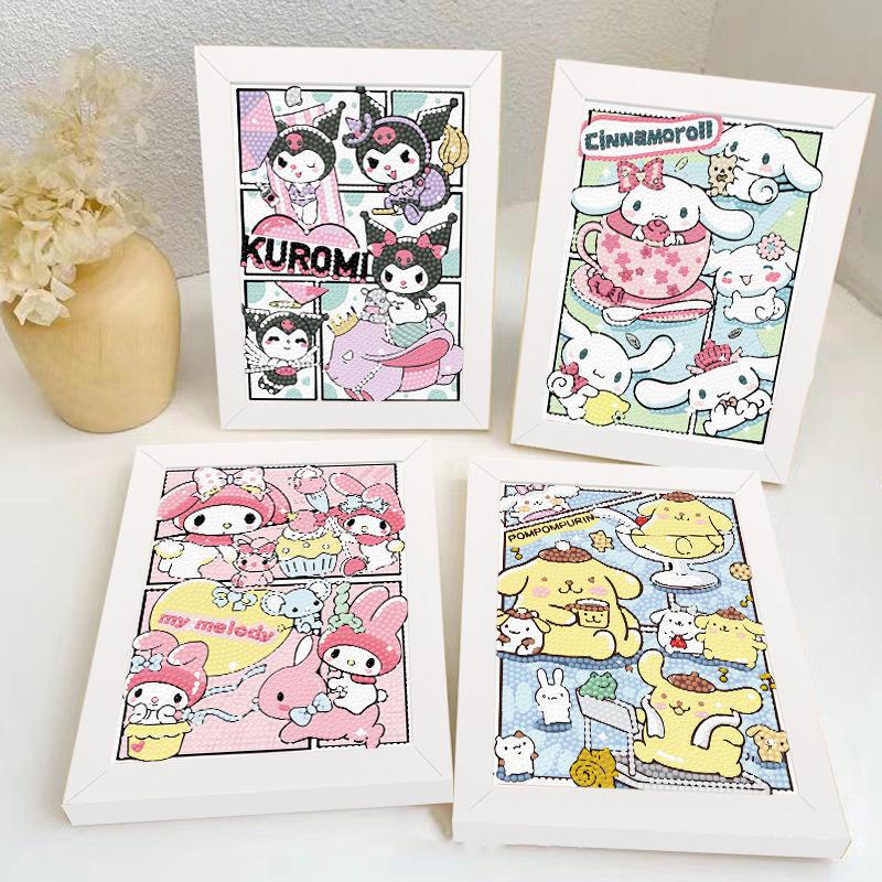 1 Set Diamond Art Home Decor Sanrio Diamond Drawing Hello Kitty Cartoon Full Diamond Mosaic 5D Diy Cross Stitch Kits