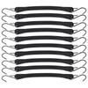 10 Pcs Truck Tie Down Cord 10in Heavy Duty Motorcycle Trailer Tow Rope Bungee Cord Tarp Straps with Hook
