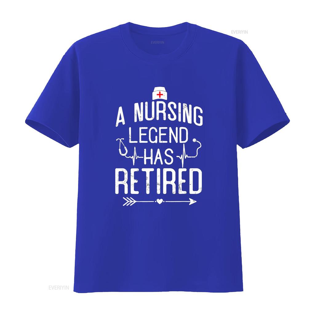 Krankenschwester Pflegende Legende Ist In Rente Gegangen Lustiges Ruhestandskrankenschwester T-Shirt vintage Gewaschen Leicht Bequem Dehnbar Stilvoll Grafik