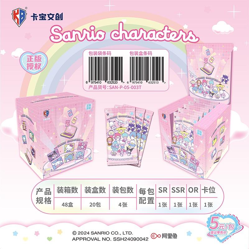 Genuine Card Polaroid Family Heartbeat Wink Life Diary HelloKitty Kuromi Pink Cute Collection Card Kids Toys Gifts