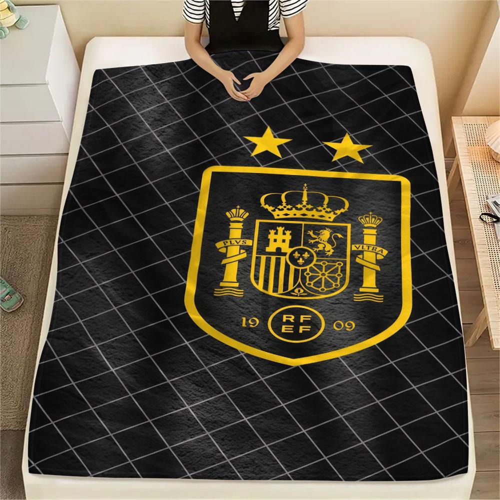 Spain Art Printed Flannel Blanket, soft throw for bedroom sofa, washable, fan merchandise, great gift.