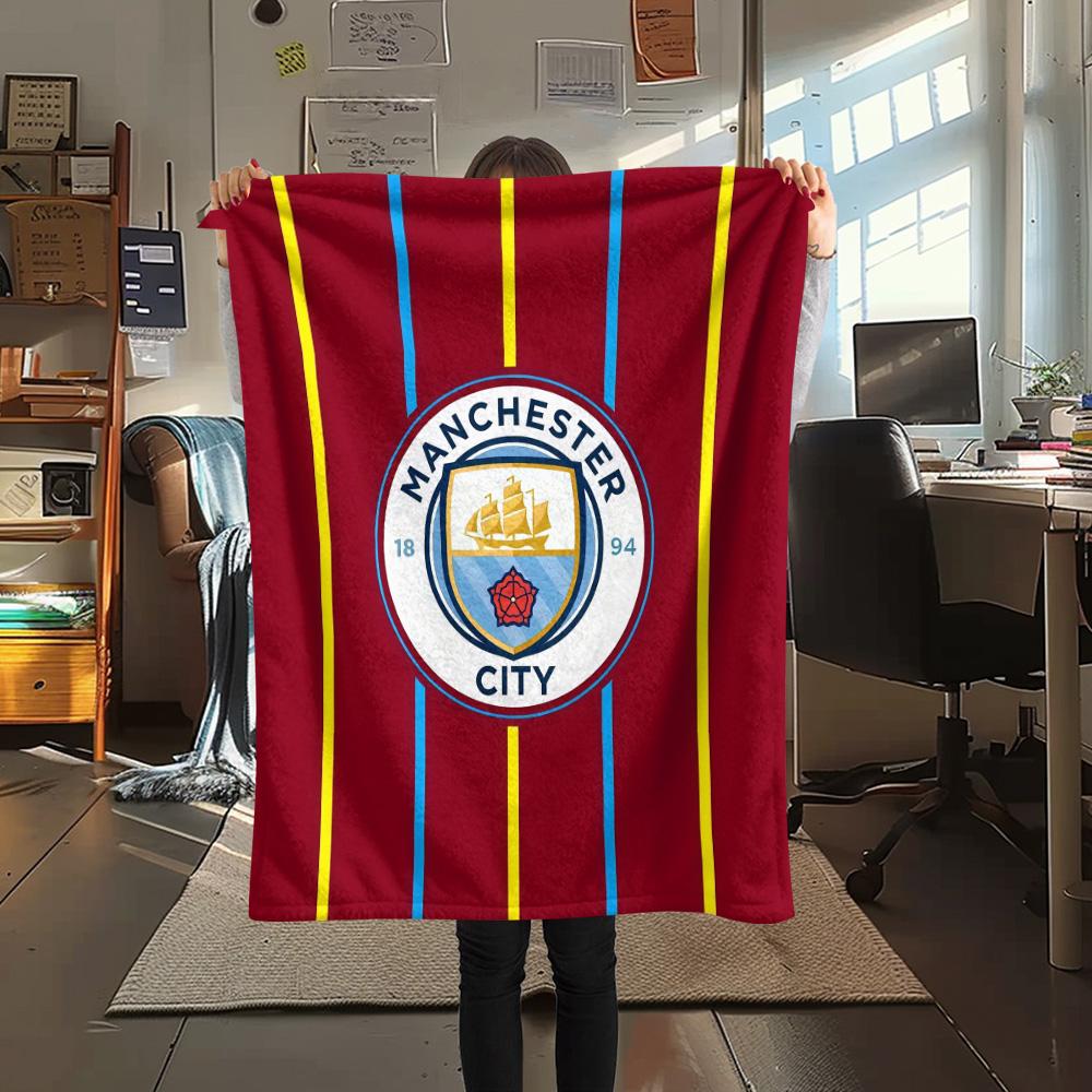 Manchester City Football Club3 Flannel Blanket, High quality Comfortable for All Seasons, Home Decor, Warmth and Comfort