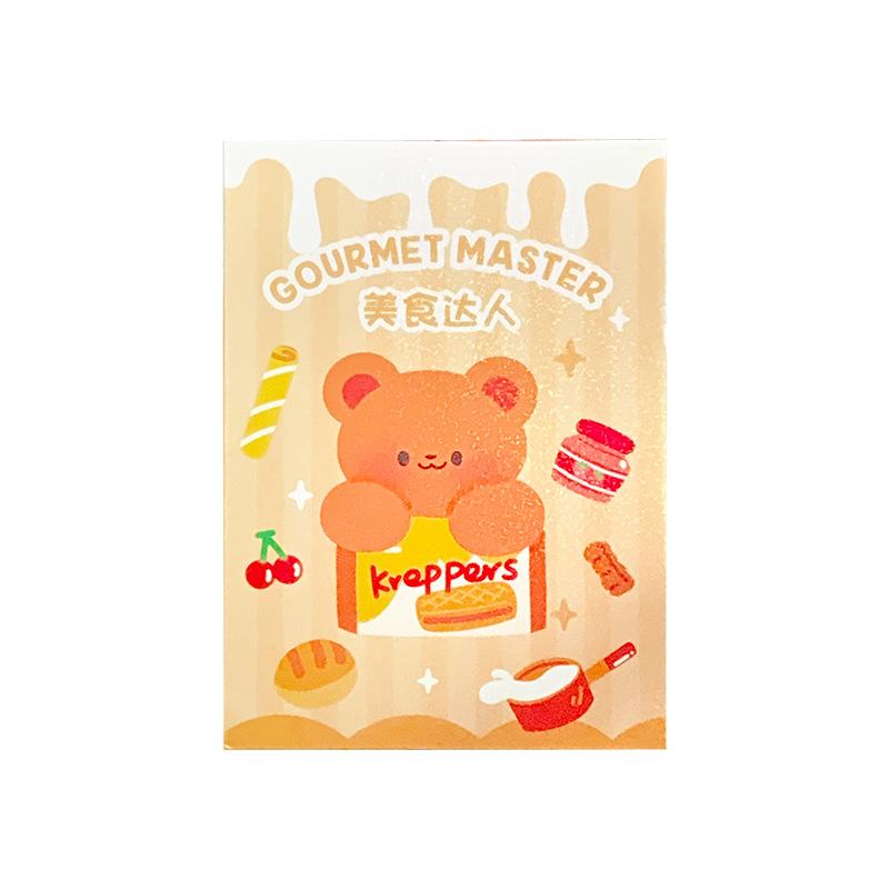 20 Pcs Cute Food Sticker Collection, Shiny Cartoon Decals for DIY Cards, Kawaii Journaling Supplies