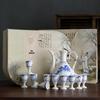 Ancient Style Retro Ceramic Baijiu Decanter Set with Wine Glasses