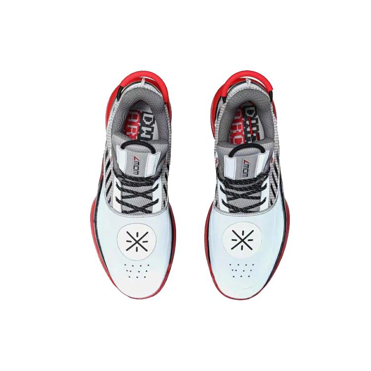 New LiNing WOW 7 Way Of Wade 7 Non Slip Lightweight Mid Top Basketball Shoes Men's Orange Gray ABAN079-25