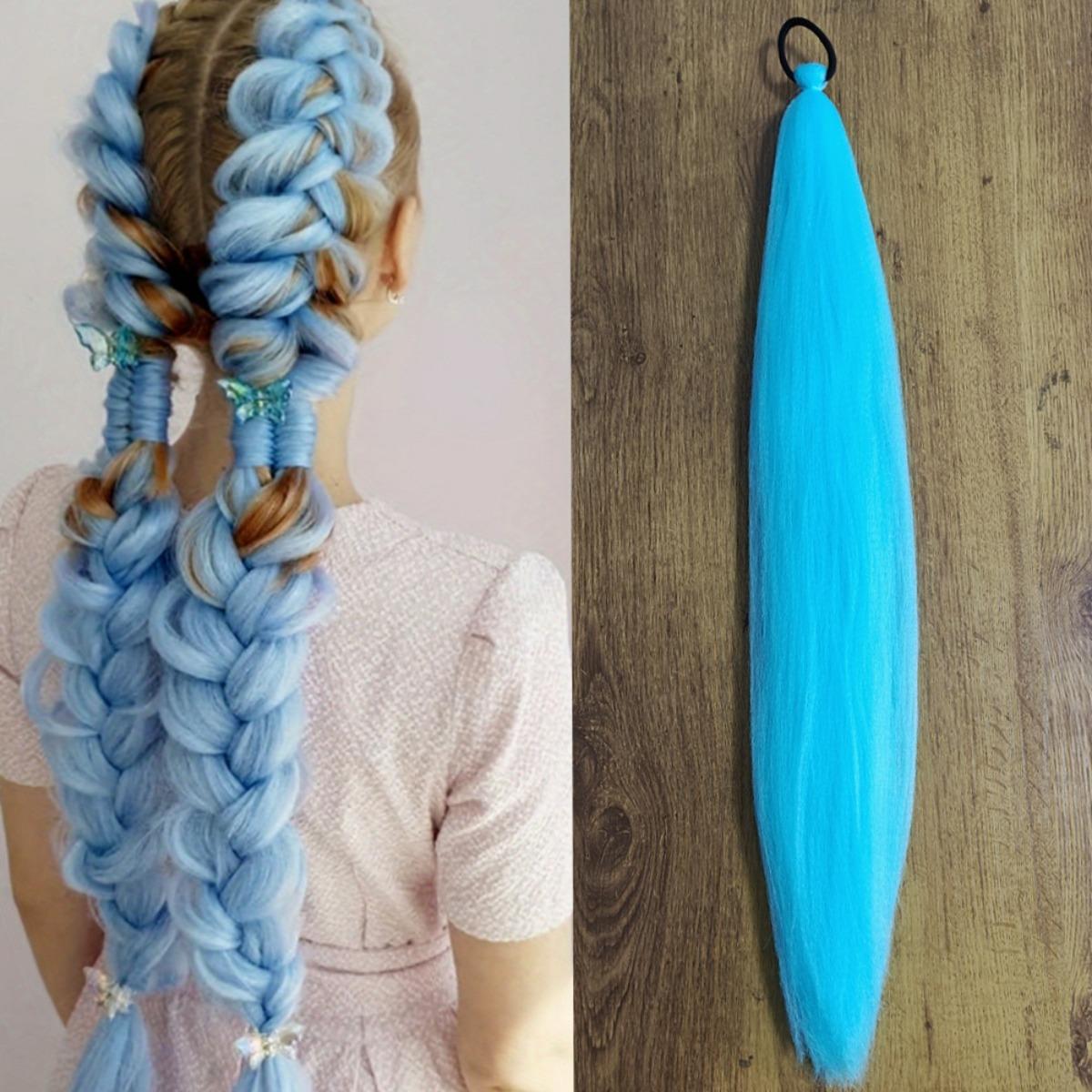 

66.04 см Синтетический плетеный хвост Наращивание волос | Термостойкое, Яки Прямое Высокотемпературное волокно, Фестиваль, Вечеринка, Выступление, Хэллоуин, Косплей 2 packs