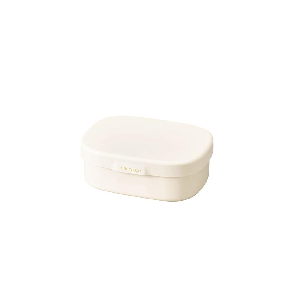 Tatsumiya HAKOYA cutie de prânz lavabilă rapid, cu o atingere, fabricată în Japonia S 400 ml albă, la cuptorul cu microunde, sigură pentru mașina de spălat vase