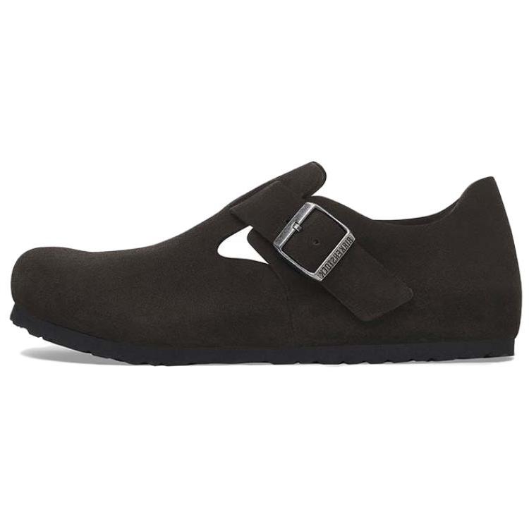 Birkenstock London Suede Leather Black Unisex Sneakers 1028078 40