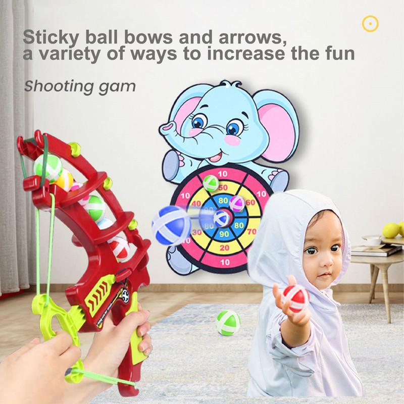 Montessori Throw Sport Shooting Target Sticky Ball Dartboard Basketball Board Games Educational Children Indoor Outdoor Game Toy