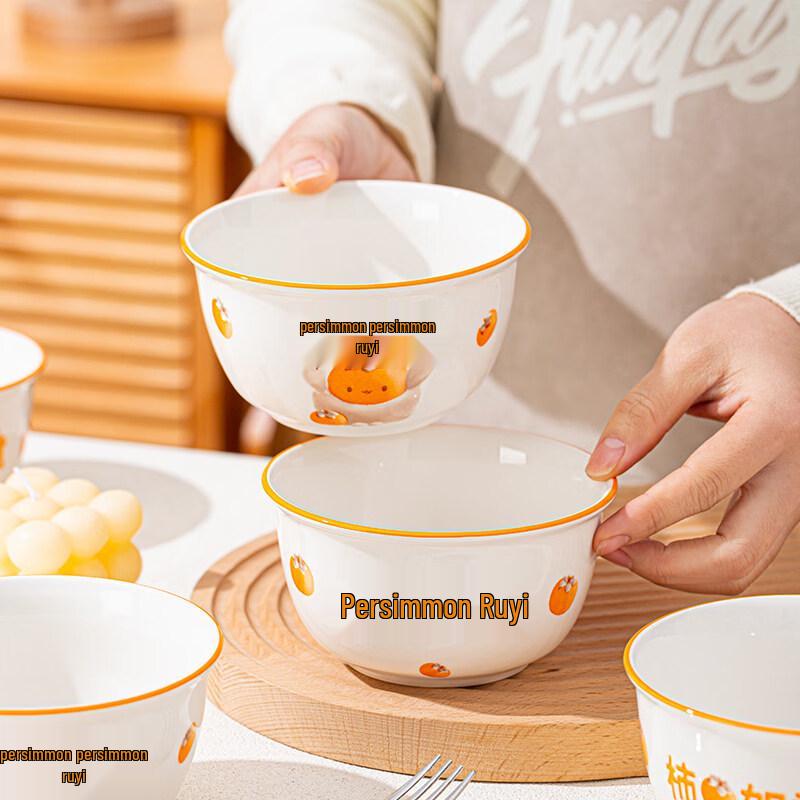 Элегантный подарочный набор из керамической миски, ложки и палочек для еды