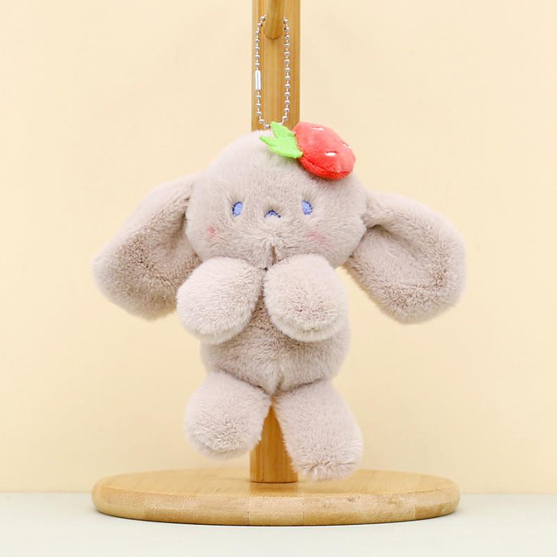 Entzückender Plüschhasen-Schlüsselanhänger Weiches Stofftier Niedlicher Hasen-Taschenanhänger In Mehreren Farben
