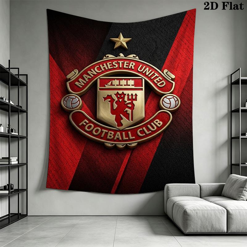 Manchester Football Club Crest Threepiece Set 1 Duvet Cover 2 Pillowcase Without Core Bedding Set Soft And Comfortable