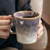Couple Cup Retro Water Pattern Tall Cup Kiln Change Mug To Cup Ceramic Coffee Cup Drinking Cup Export