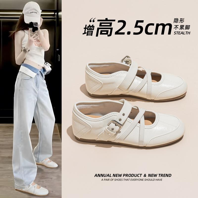 Kleine einzelne Schuhe Damen Sommer Neu Mary Jane Schuhe Freizeit Sport Flach College Stil Frühling Vielseitig Damenschuhe