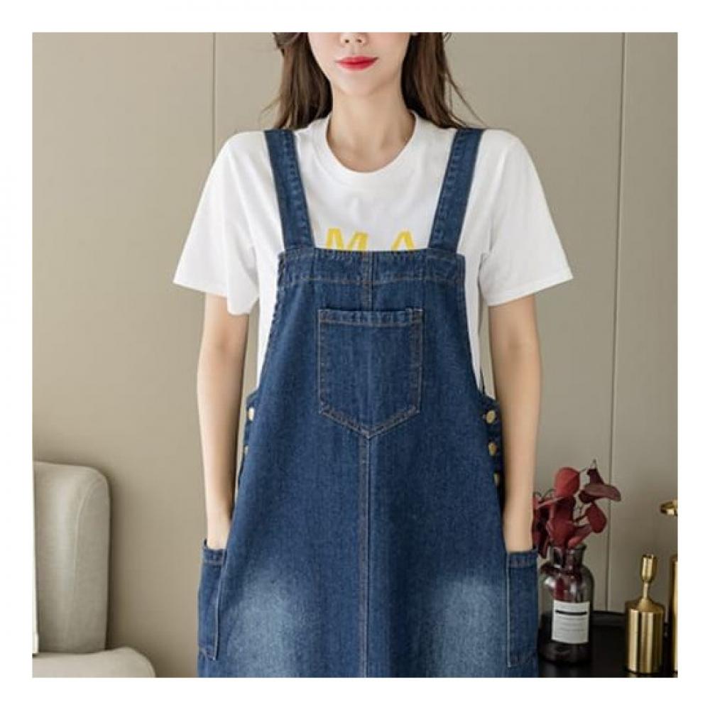Navava Casual Denim Overall Dress No322
