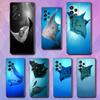 Tier Mantarochen Für Samsung Galaxy S25 S24 S23 Ultra S22 S21 Plus S20 Schwarze Weiche Silikon Schutzhülle