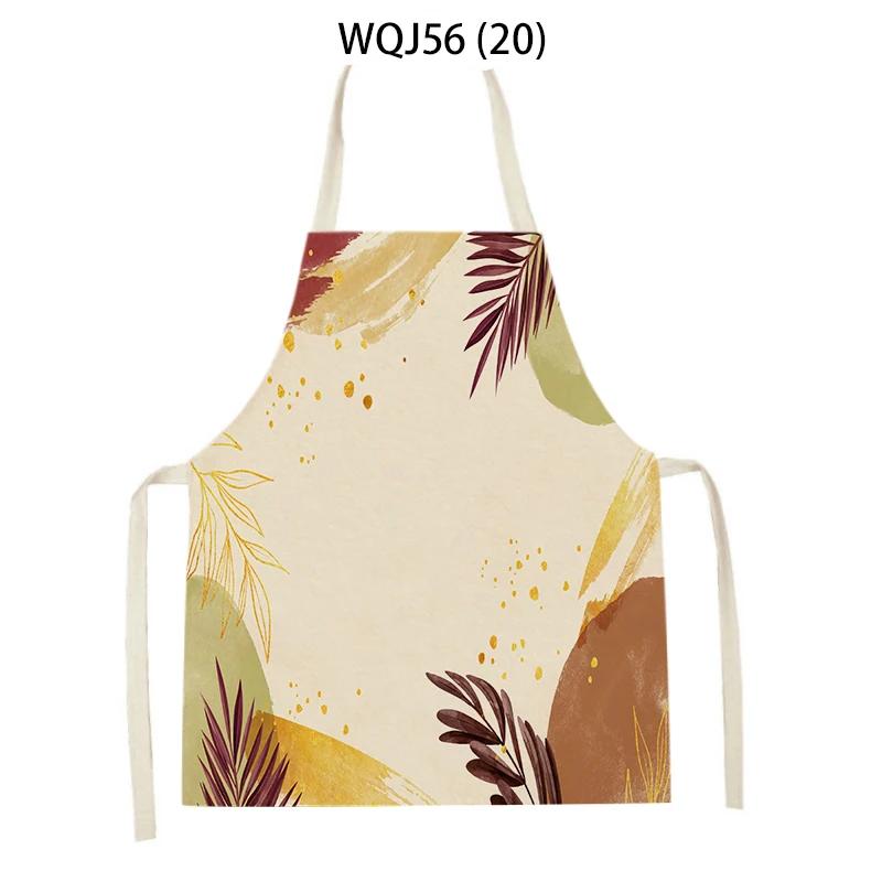Cactus Pattern Home Cleaning Kitchen Aprons Plant Flowers Adult Kids Waist Bib Baking Accessories Cleaning Antifouling Apron