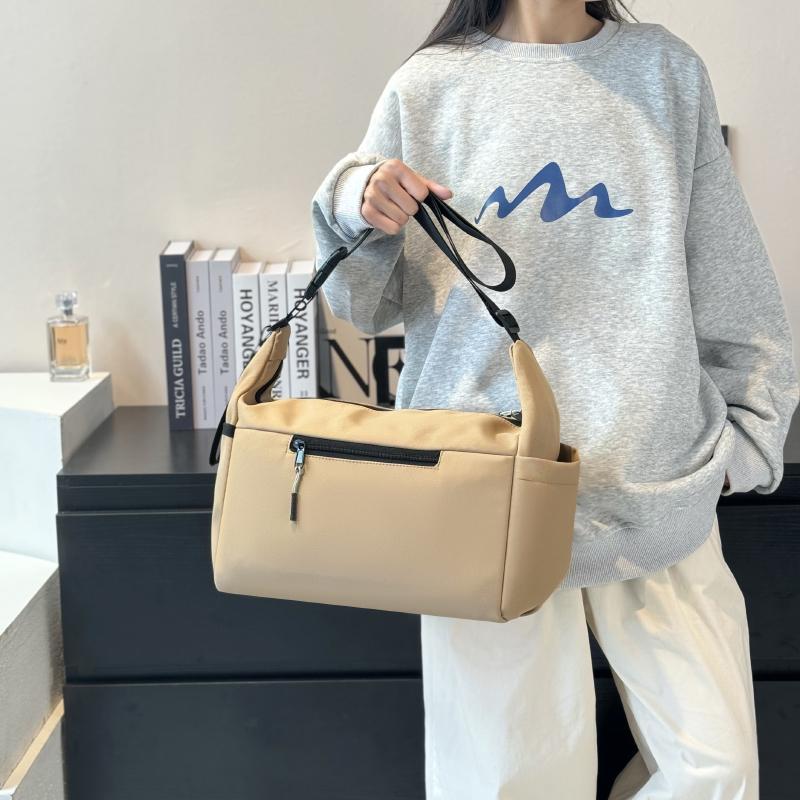 Women's Shoulder Bag Solid Color Crossbody Bag Lightweight Tote Bag