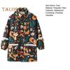Children Hooded Raincoat Cartoon Rain Jacket Multicolor Waterproof Jacket with Pockets Fall Winter School Outfit for Boys Girls 3-11 Years