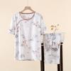 National Style Pajamas Women's Spring, Summer and Autumn New Chinese-style Thin Cotton Home Clothes Loose Outer Wear Long-sleeved Home Clothes