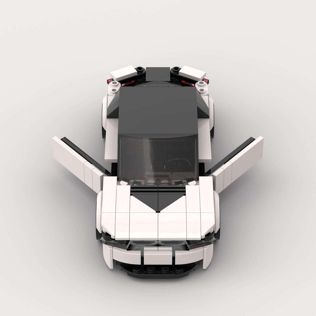 Racing Car Sports Model Building Blocks: Baoma I8 Educational Assembly Toy for Kids