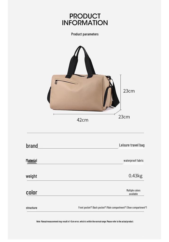 Unisex Swim Fitness Bag with Shoe Compartment – Wet/Dry Separation for Travel, Sports, and Outings