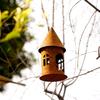 Retros Iron Castles Candle Stand Weather Resistant Iron Castles Sculpture Durability Garden Decoration