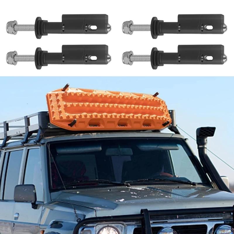 Traction Boards Mounting Pins Kit Safety Kits Lockable Mount Pins for MaxTrax MKII Recovery/Traction Boards Theft Proof