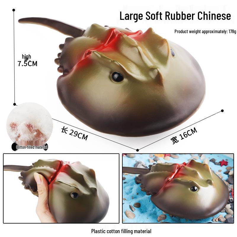 Great White Shark Soft Rubber Toy Model for Kids - Megalodon Predator and Marine Life Replica