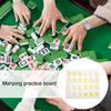 Mahjong Solo Practice Board 3D Printed Mahjong Training Tool American Mahjong Strategy Aid Lightweight Portable Players Practice