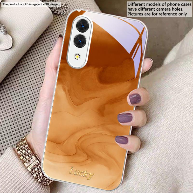Ink wash connotation blue For Samsung S26 S22 S8 9 10 S20 Ultra S21 Pro S22 Plus S23 FE S24 Ultra S25 Edge S24+ Glass Phone Case