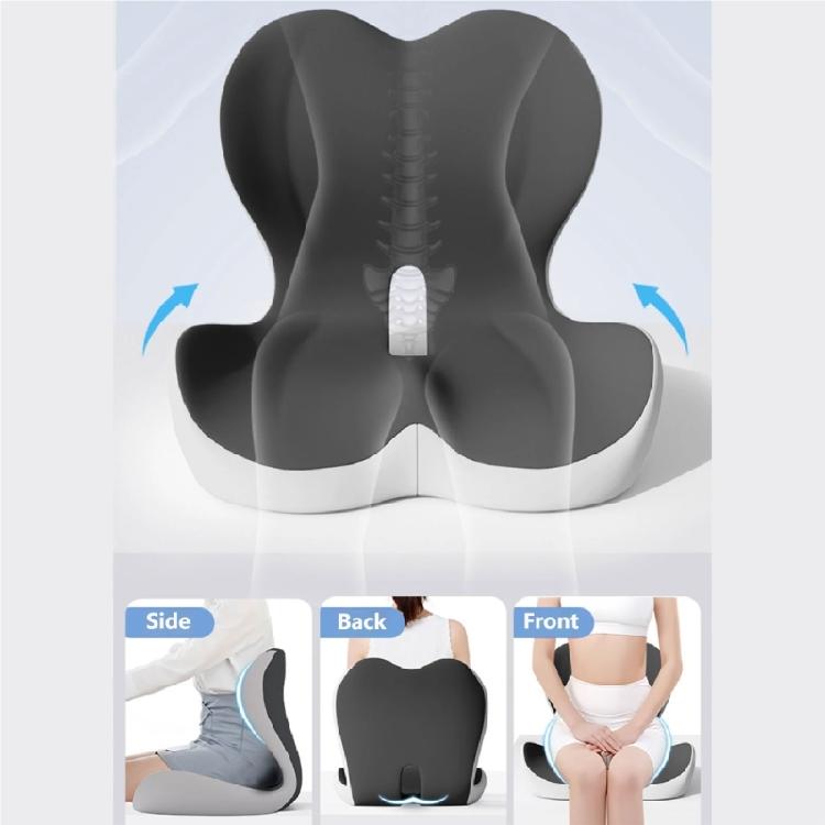 High Densities Memory Foam Ergonomic Seat and Back Cushion for Lower Back During Work