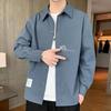 American Style Gradient Long Sleeve Men's Shirt – Casual Loose Fit with Turn-Down Collar for Spring, Autumn, and Summer.