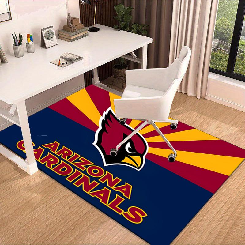Arizona Cardinals Logo Area Rug for Office, Chair Rug, Decorative Carpet Livingroom Mat, Large Size Fan gifts Christmas gifts