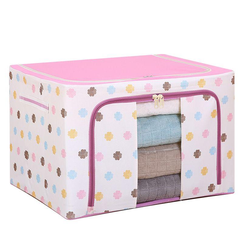 Oxford Cloth Flip Storage Box Large Space Household Dormitory Clothing Sundries Sorting Box Foldable Waterproof Storage Box
