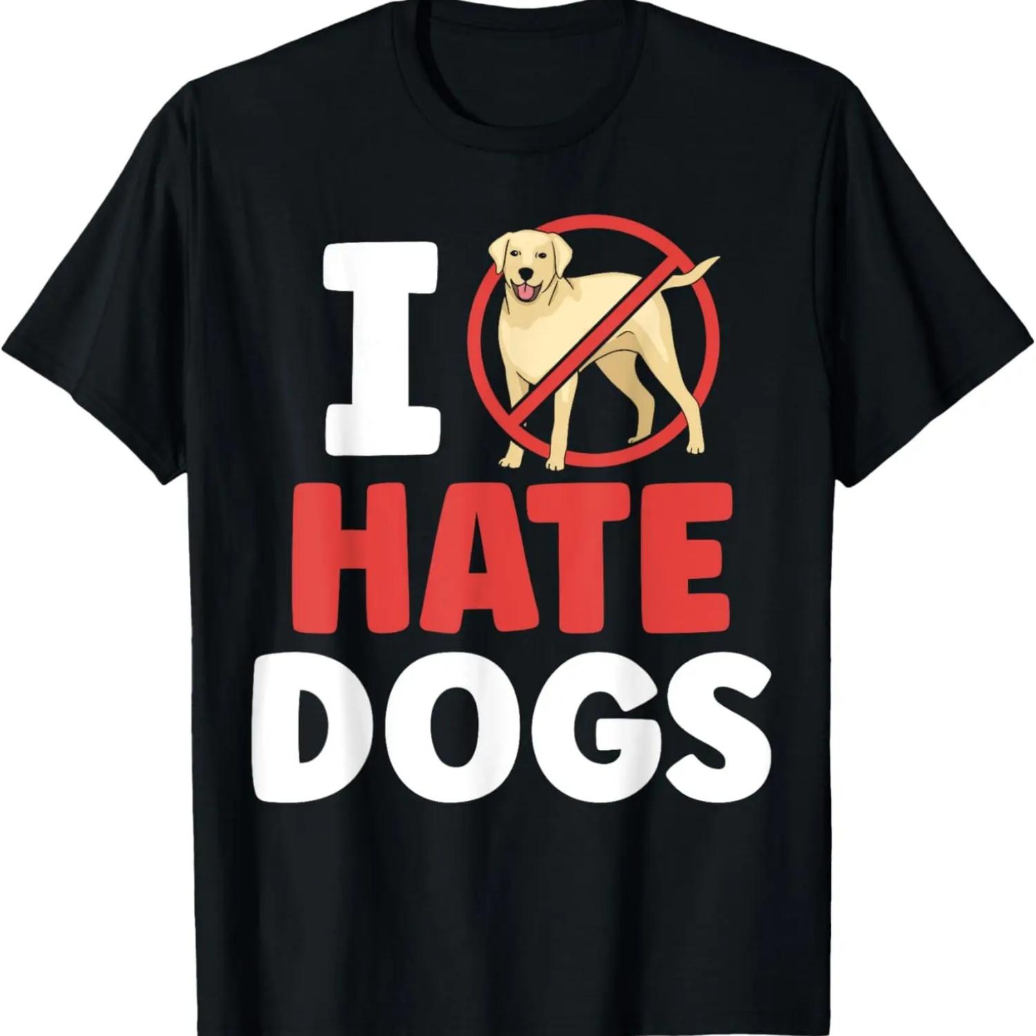 I Hate Dogs Animal Lover Cat Pet Cats T-Shirt S