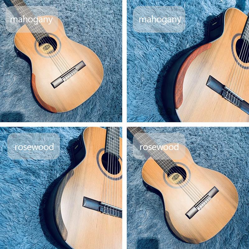 Redwood/Rosewood/Ebony Figured Solid Guitar Arm Rest Guitar Parts & Accessories