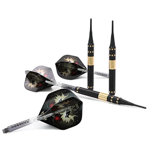 CUESOUL Dragon Deluxe Soft Tip Darts Set, 16g (B1105)