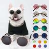 Cat Sunglasses Lovely Vintage Round Reflection Eye Wear Glasses For Small Dog Cat Pet Photos Pet Products Props Accessories