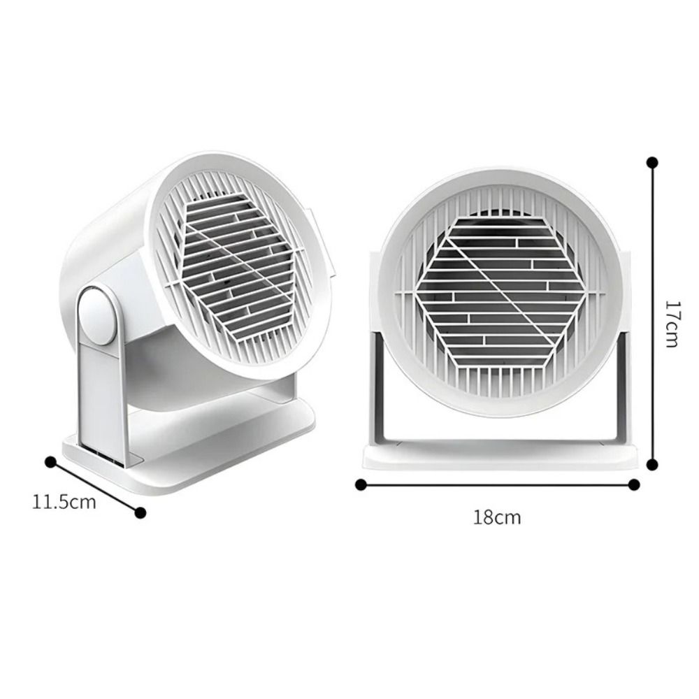 Overheat Protection Electric Heater Adjustable Angle Warm Air Heater Desktop Heater Fan  Office