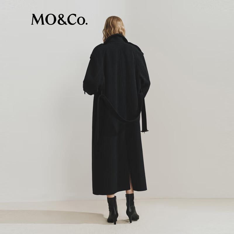 MO&Co. High-Neck Wool-Cashmere Sweater