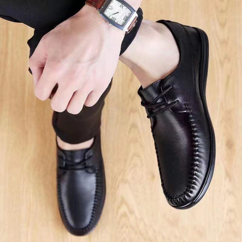 FashionNew Design Men Casual Shoes Genuine Leather Man Oxford Shoes Fashion Business Shoes Leisure Walk Men Footwear Handmade Sneakers