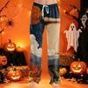 Women's Pants with Drawstring and Halloween Print for Casual Sleepwear