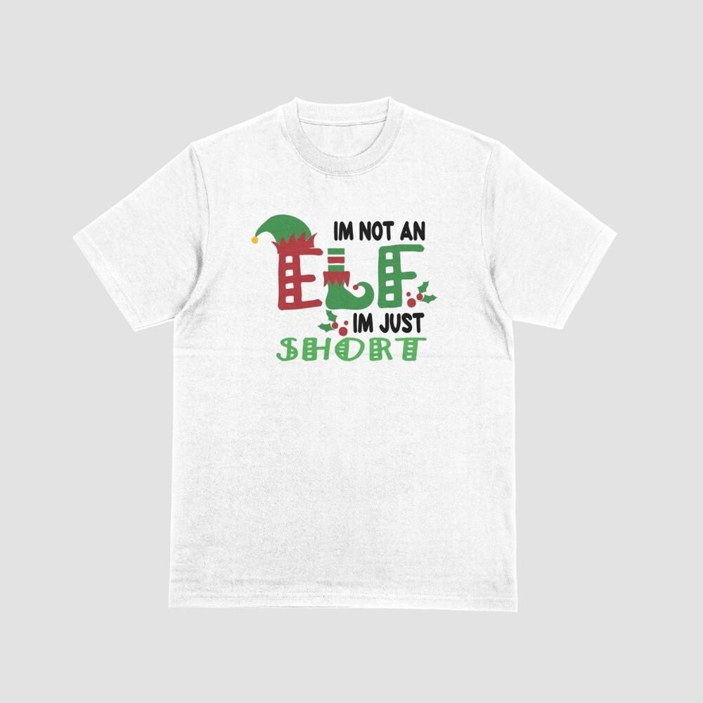 

Im Not An Elf Im Just Short Funny Tshirt Elf Christmas Top Little Helper Joke T 2XL